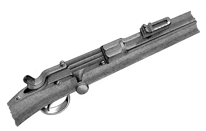 Framed Print : Chassepot rifle, a French infantry rifle M 1866