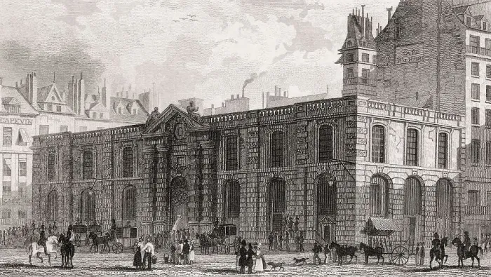 Framed Print : Chateau d'Eau, Paris, antique steel engraved print Framed Print : Chateau d'Eau, Paris, antique steel engraved print
