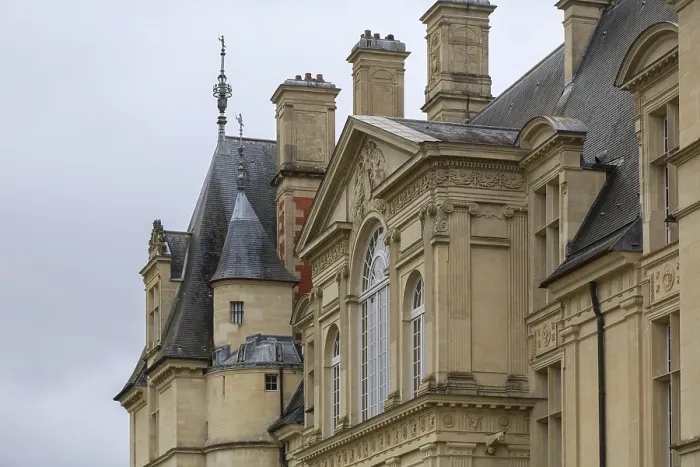 Framed Print : Chateau d'Ecouen castle from the 16th century with the Musee National de la Renaissance