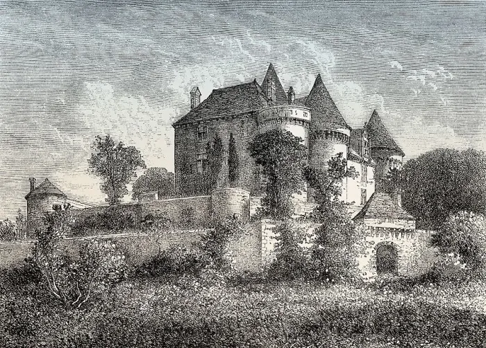 Framed Print : The Chateau de Fenelon, Dordogne