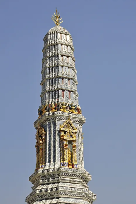 Framed Print : Top of a Chedi in Wat Phra Kaeo Grand Palace (Temple of the Emerald Buddha)