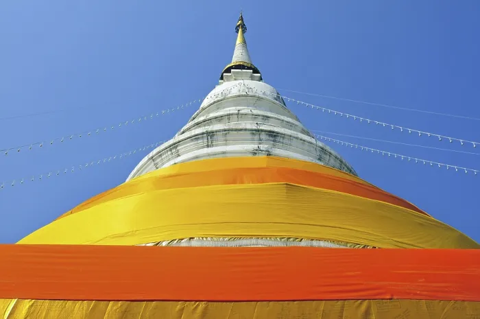 Framed Print : Chedi, Wat Phra Singh Temple, Chiang Mai