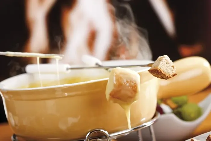 Framed Print : Cheese fondue
