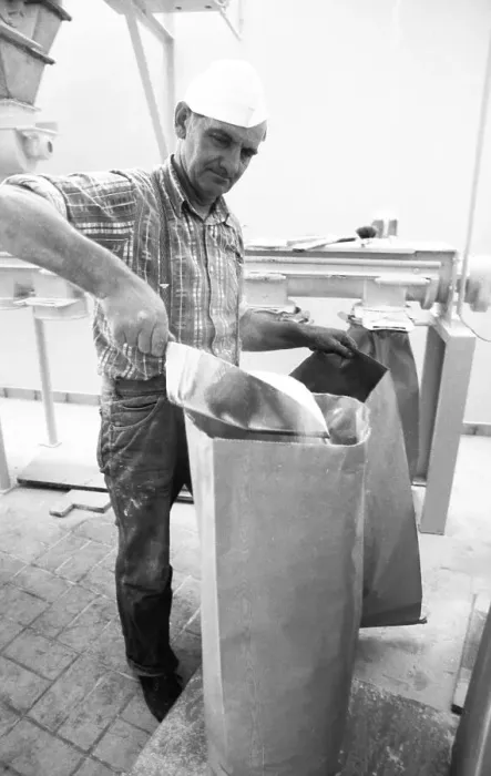 Framed Print : Cheese production at the Westmilch company on 22