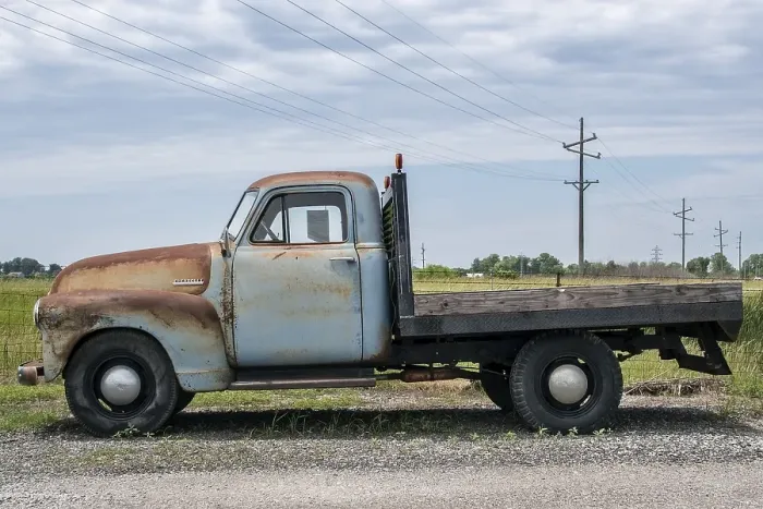 Framed Print : Chevrolet pick-up classic car, Route 66 Framed Print : Chevrolet pick-up classic car, Route 66