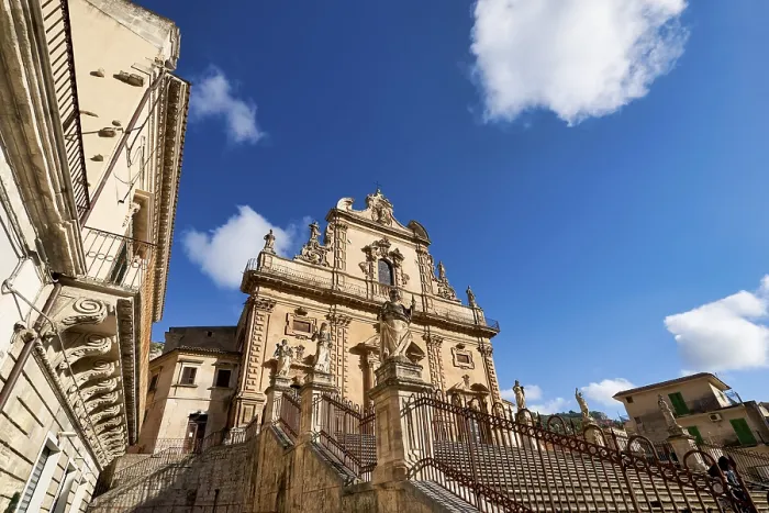 Framed Print : Chiesa di San Pietro Church. Modica Sicily Italy