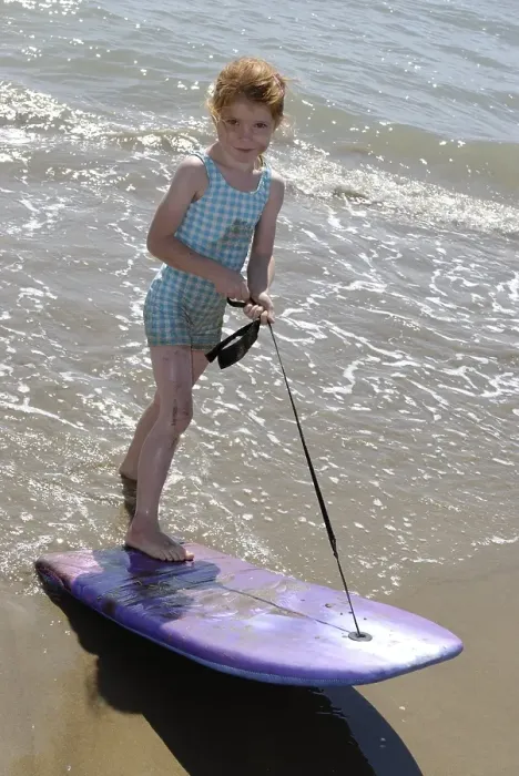Framed Print : Child with surf board, boogy board Framed Print : Child with surf board, boogy board