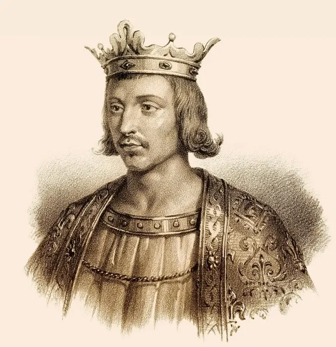Framed Print : Childebert III, called the Just