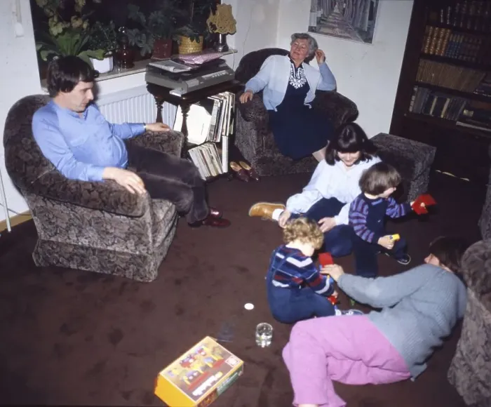 Framed Print : Children ca. 1983. Parents, Iserlohn
