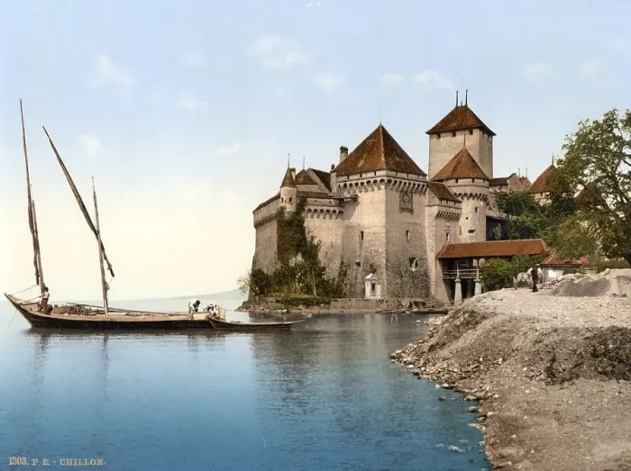 Framed Print : Chillon Castle, Geneva Lake, Switzerland