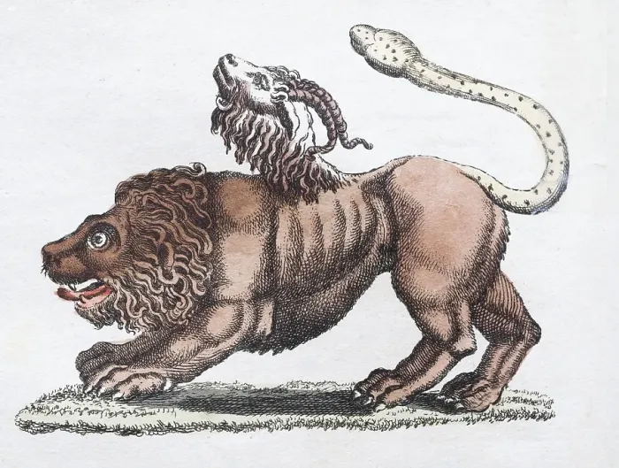 Framed Print : Chimera or Chimaera, mythical creature Framed Print : Chimera or Chimaera, mythical creature