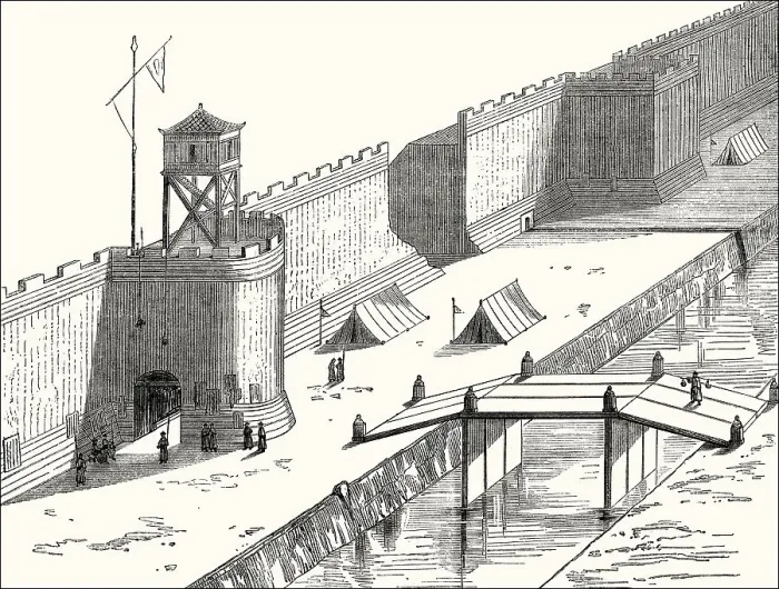 Framed Print : Chinese fortification, 17th century Framed Print : Chinese fortification, 17th century