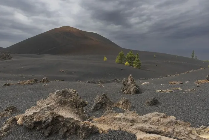 Framed Print : Chinyero Volcano, Arena Negras Zone