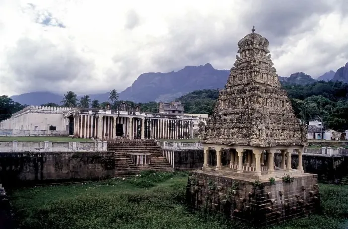 Framed Print : The Chitra Sabha, one of the five major Nataraja temples in Courtalam Kutralam Kuttalam