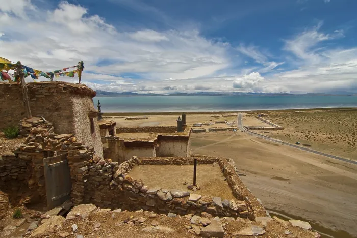 Framed Print : Chiu Monastery at Lake Manasarovar
