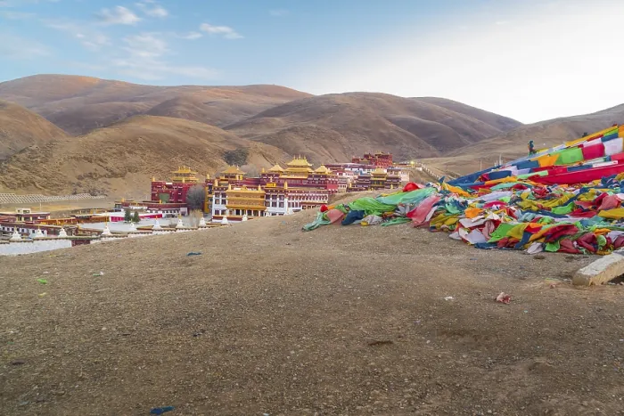 Framed Print : Chode Gompa Monastery in Litang, Sichuan, China