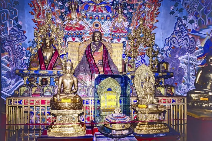 Framed Print : Choijin Lama Temple, Radnasambhava deity