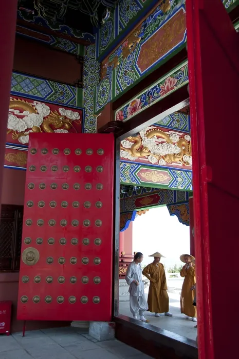 Framed Print : The Chongsheng Monastery is the mother building of the Three Pagodas