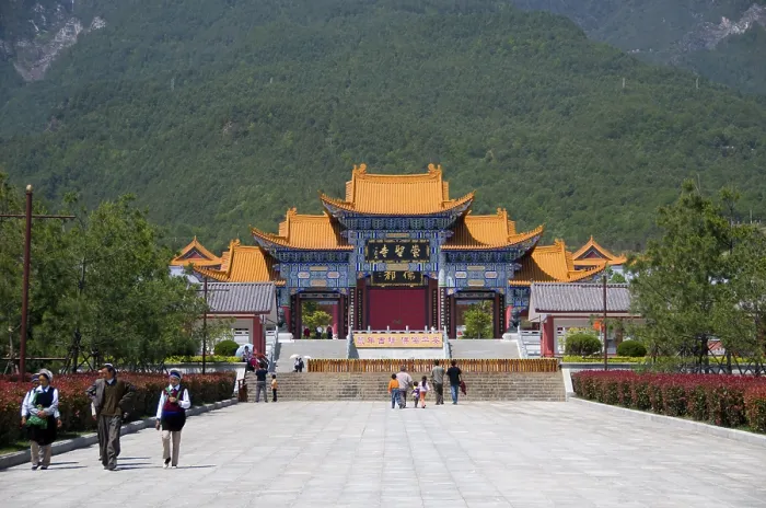 Framed Print : The Chongsheng Monastery is the mother building of the Three Pagodas