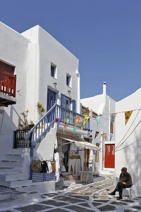 Framed Print : Chora (old town), Myconos, Greece