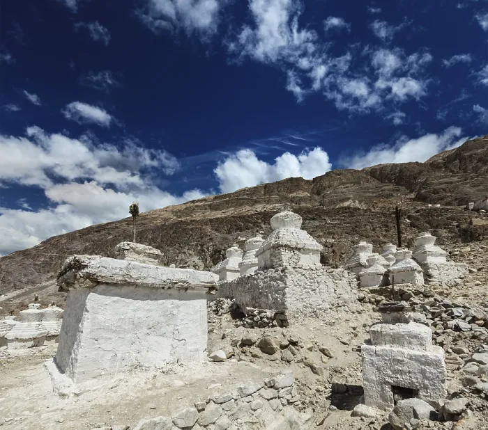 Framed Print : Chortens (Tibetan Buddhism stupas) in Himalayas Framed Print : Chortens (Tibetan Buddhism stupas) in Himalayas