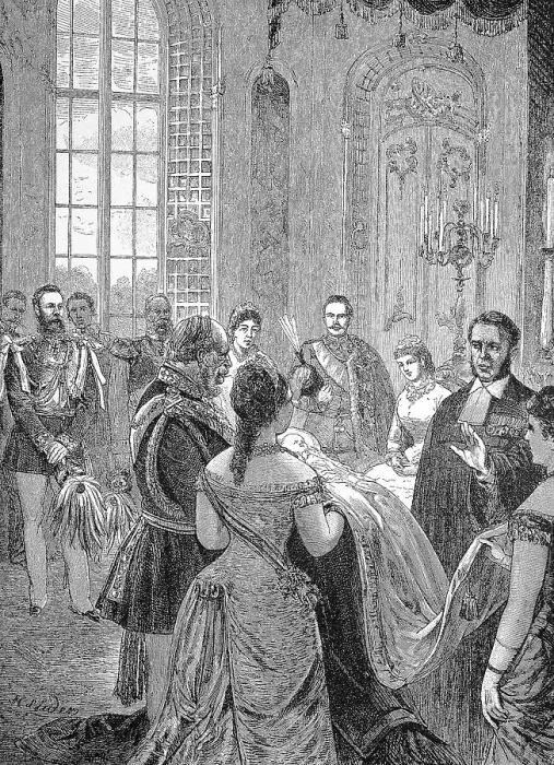 Framed Print : The Christening of Prince Frederick William Framed Print : The Christening of Prince Frederick William