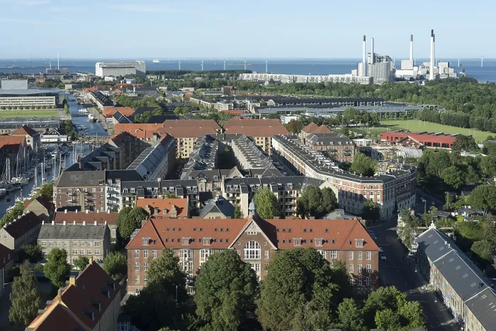 Framed Print : Christianshavn, waste-to-energy plant behind