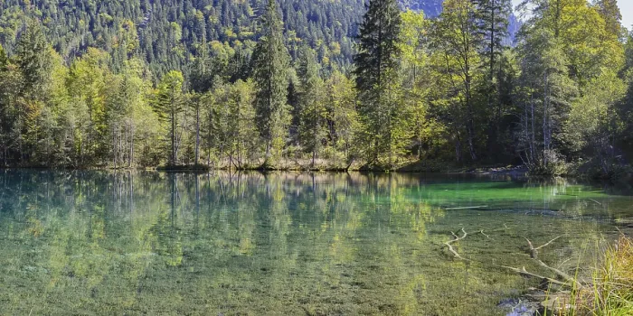 Framed Print : Christlessee, a mountain lake in the Trettachtal valley