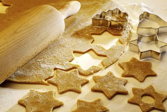 Framed Print : Christmas cookies, cookie dough