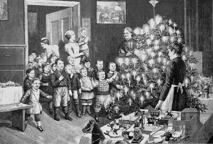 Framed Print : Christmas gift for the cholera orphans of the 1892 epidemic in Hamburg