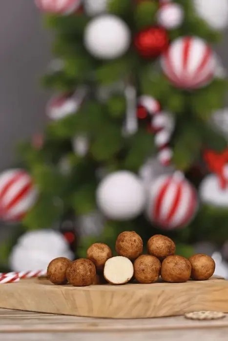 Framed Print : Christmas sweets called Marzipankartoffeln Framed Print : Christmas sweets called Marzipankartoffeln