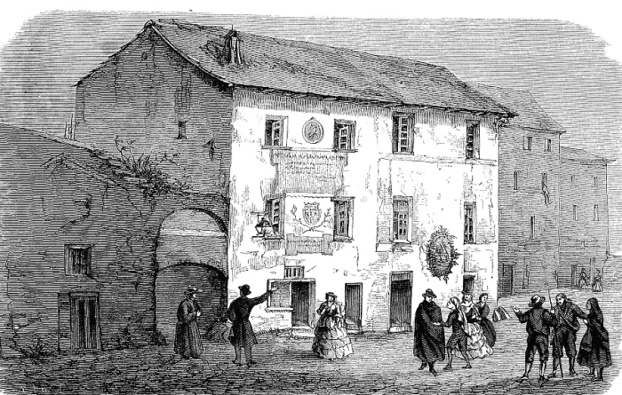 Framed Print : Christopher Columbus birthplace in Cogoletto