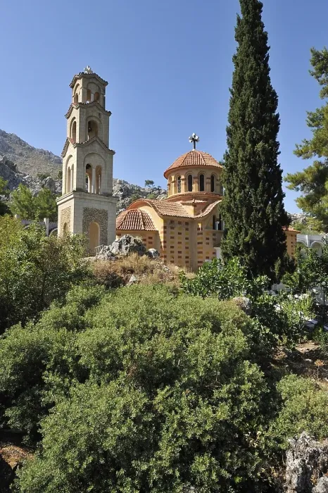 Framed Print : Church of Agios Nektarios at Archipoli