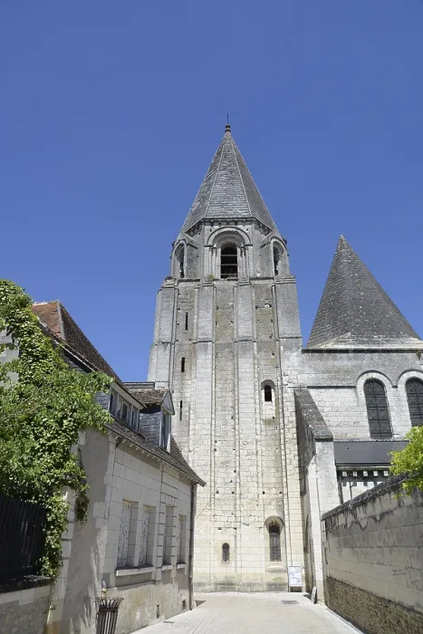 Framed Print : Church, collegiate church, LLoches