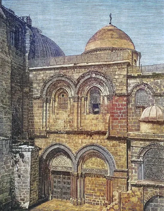 Framed Print : The Church of the Holy Sepulchre in Jerusalem