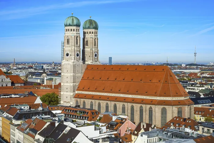 Framed Print : The Church of Our Lady, also known as the Cathedral of Our Lady or Munich Cathedral Framed Print : The Church of Our Lady, also known as the Cathedral of Our Lady or Munich Cathedral
