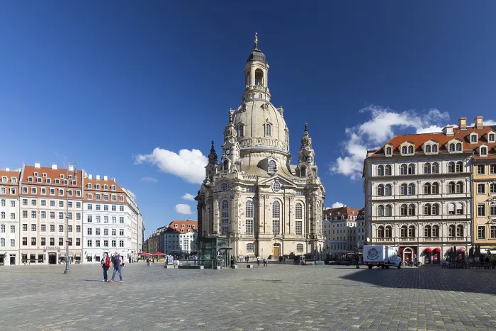 Framed Print : Church of Our Lady and Neumarkt in Dresden