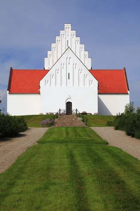 Framed Print : Church, Rinkenaes, South Jutland, Jutland, Denmark