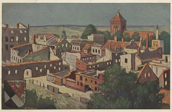 Framed Print : Church and ruins, GoNdap, German Goldap Framed Print : Church and ruins, GoNdap, German Goldap