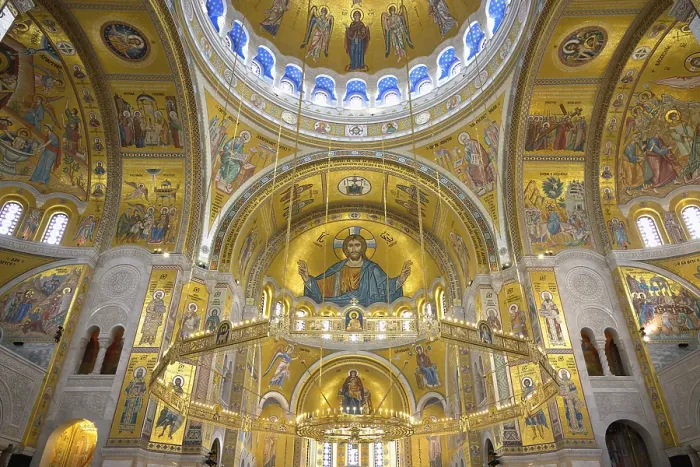 Framed Print : Church of Saint Sava or Temple of Saint Sava orthodox church