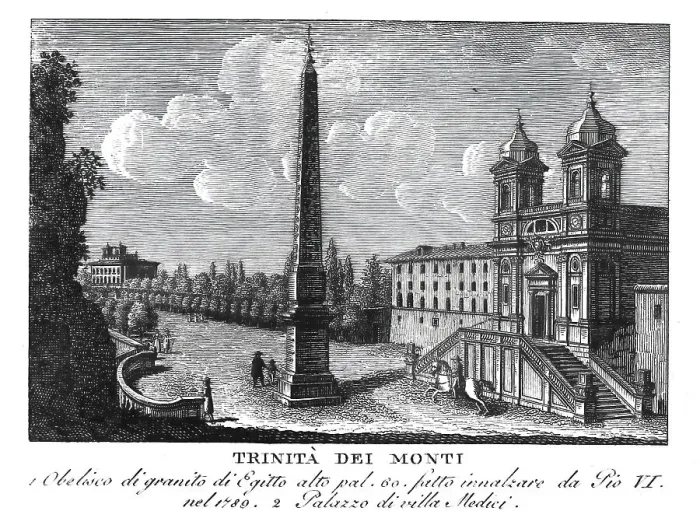 Framed Print : Church of Santissima Trinita dei Monti Framed Print : Church of Santissima Trinita dei Monti