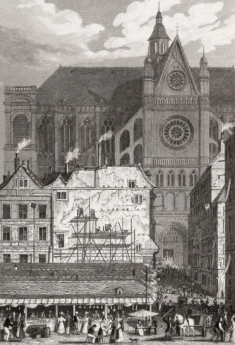 Framed Print : The Church of St Eustache, Paris