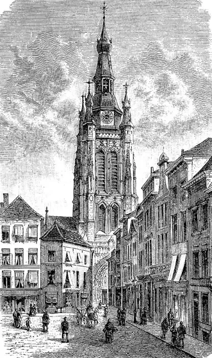 Framed Print : The Church of St. Martin in Kortrijk
