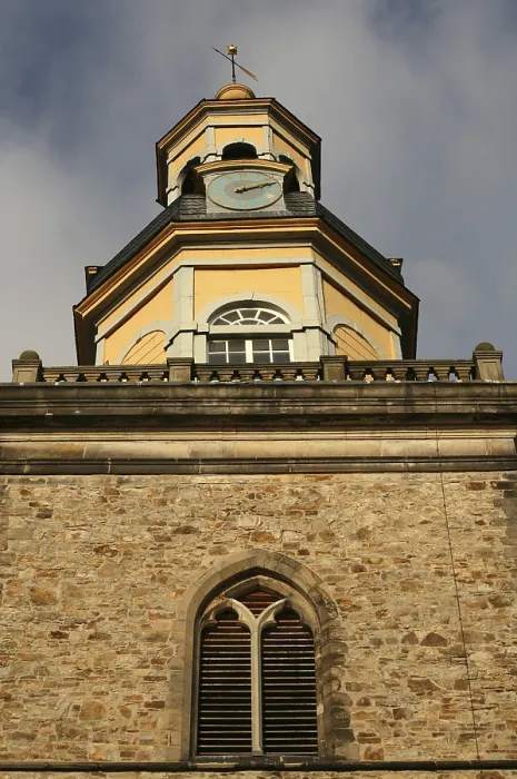 Framed Print : Church tower of the market church in Rinteln (Lower Saxony)