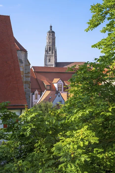Framed Print : Church tower of Noerdlingen (Bavaria) (Germany) called Daniel Framed Print : Church tower of Noerdlingen (Bavaria) (Germany) called Daniel