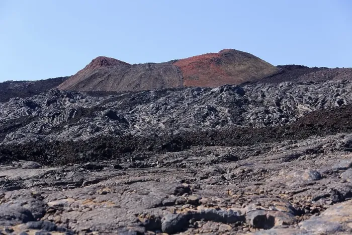 Framed Print : Cinder cones at the Mauna Loa volcano