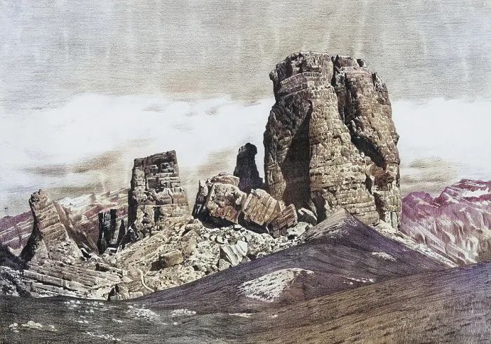 Framed Print : Cinque Torri, the towers of Averau