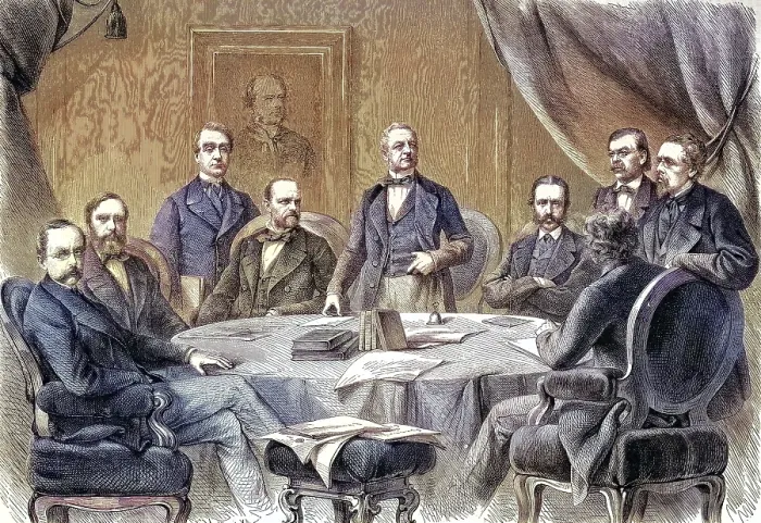 Framed Print : Cisleithania, Cisleithanian Ministry of Austria