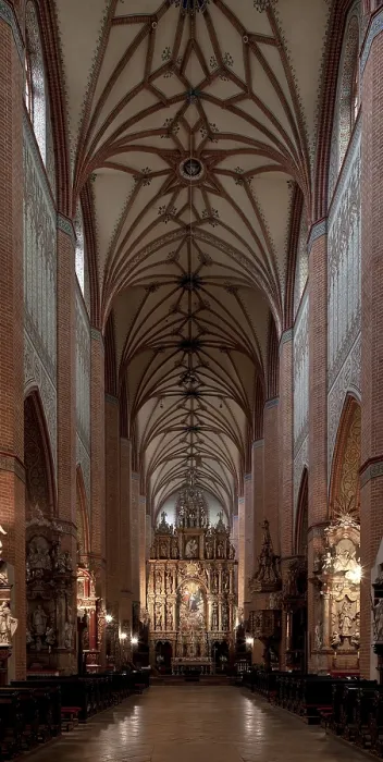Framed Print : Former Cistercian church, central nave facing east