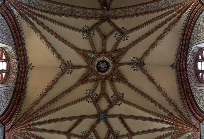 Framed Print : Former Cistercian church, central nave vault